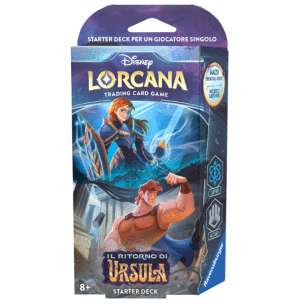 Disney Lorcana - Il Ritorno di Ursula - Starter Deck Zaffiro/Acciaio (Italiano)