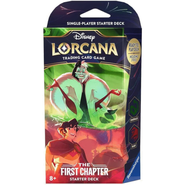 Disney Lorcana - The First Chapter - Emerald/Ruby Starter Deck (Inglese)