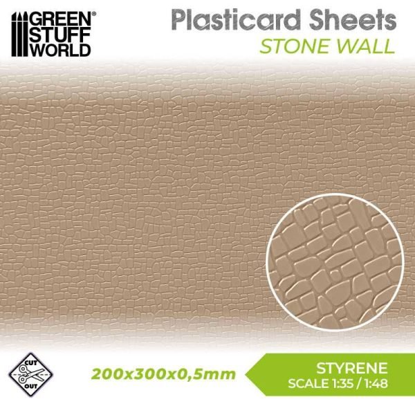 Foglio Plasticard - Muro di pietra
