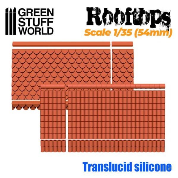 Stampi in Silicone Tetti 1/35 (54mm)