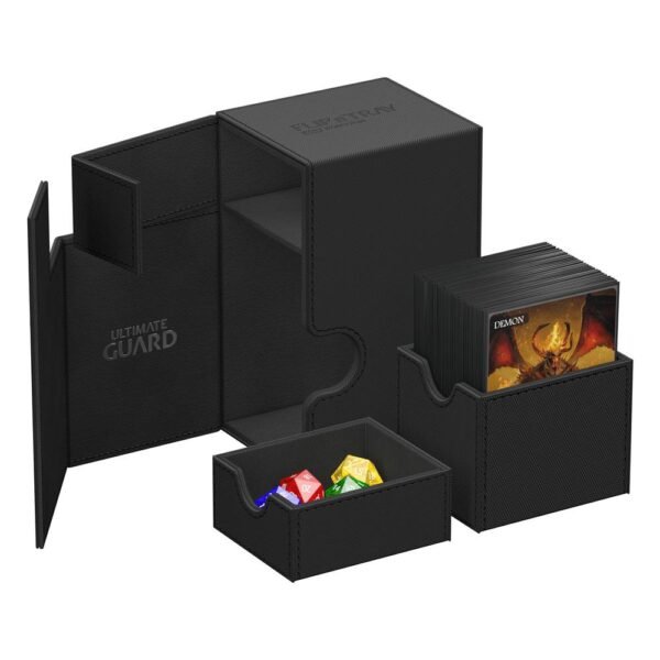 Ultimate Guard - Flip`n`Tray 80+ XenoSkin Monocolor Black