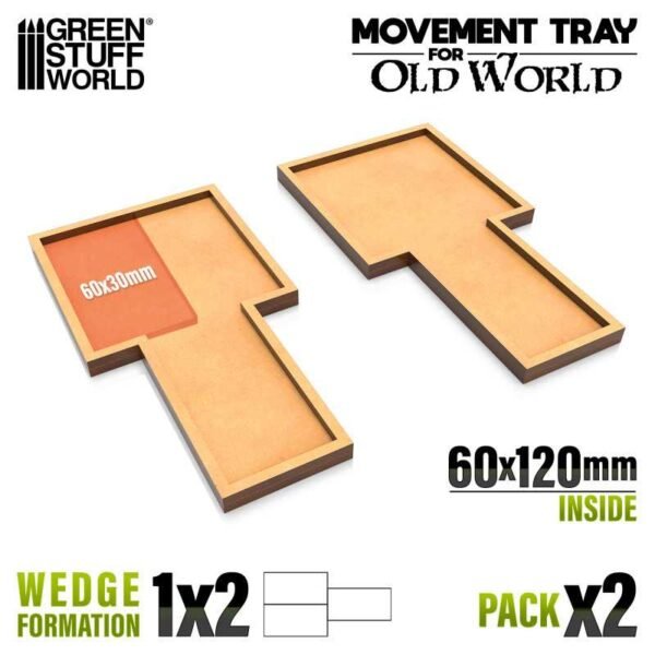 Vassoi di Movimento MDF - 1x2 - 60x120mm