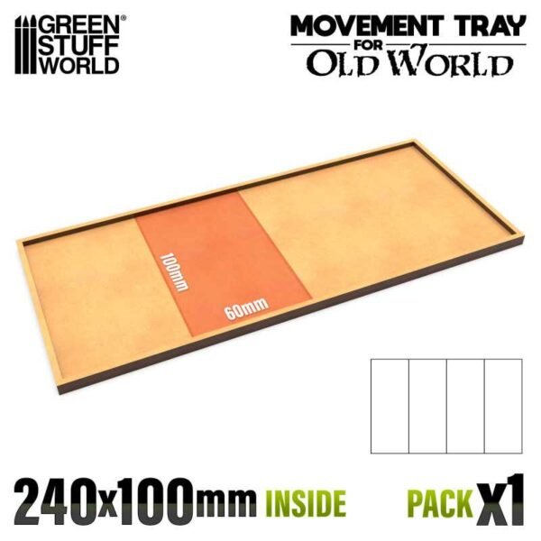 Vassoi di Movimento MDF - 240x100mm