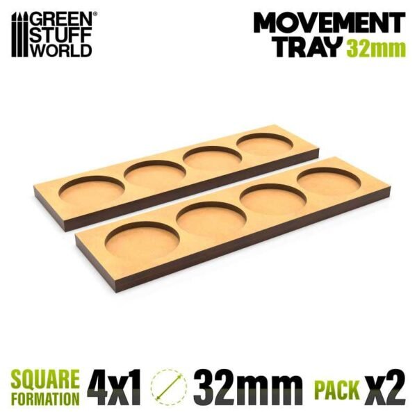 Vassoi di Movimento MDF 32mm 4x1 - Rotondo