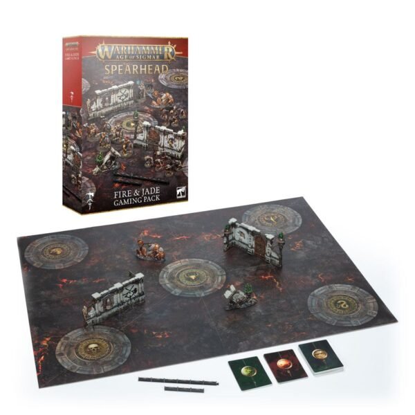 Warhammer Age of Sigmar: Spearhead – Fire & Jade Gaming Pack (Inglese)