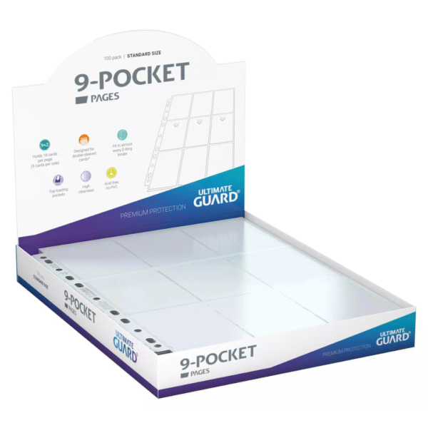 Ultimate Guard - Pagine da 9 Tasche - Standard Size x100 (Clear)