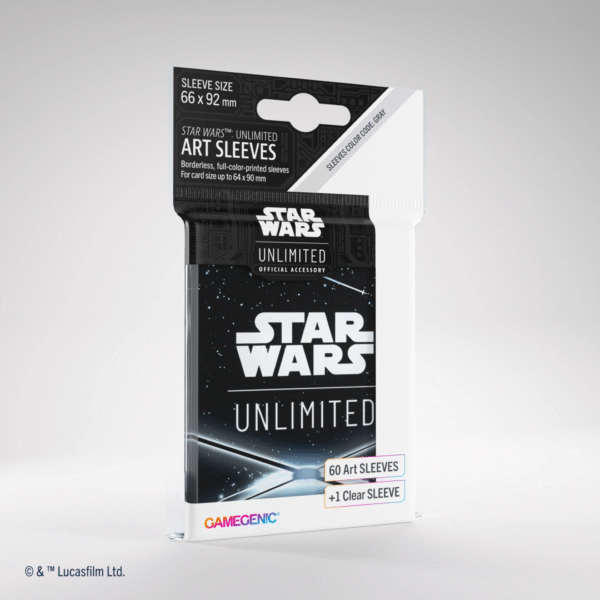 Gamegenic - Star Wars™: Unlimited - Art Sleeves - Card Back Black