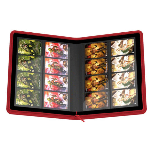 Ultimate Guard - Zipfolio Xenoskin - 320 Carte - 16 Tasche - Rosso