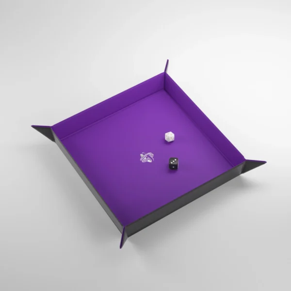 Lancia Dadi Magnetico - Nero/Viola (Quadrato)