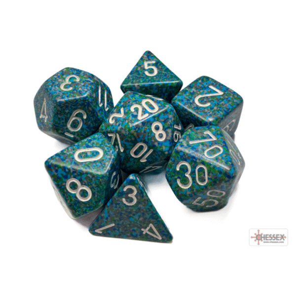 Speckled Sea Polyhedral - Set da 7 Dadi Misti