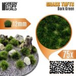 Ciuffi d'Erba - Tuft 12 mm - Verde Scuro