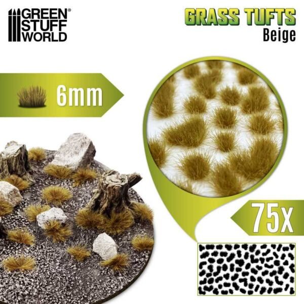 Ciuffi d'Erba - Tuft 6 mm - Beige