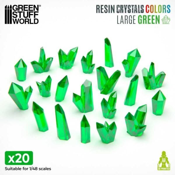 Cristalli in Resina VERDE - Grandi