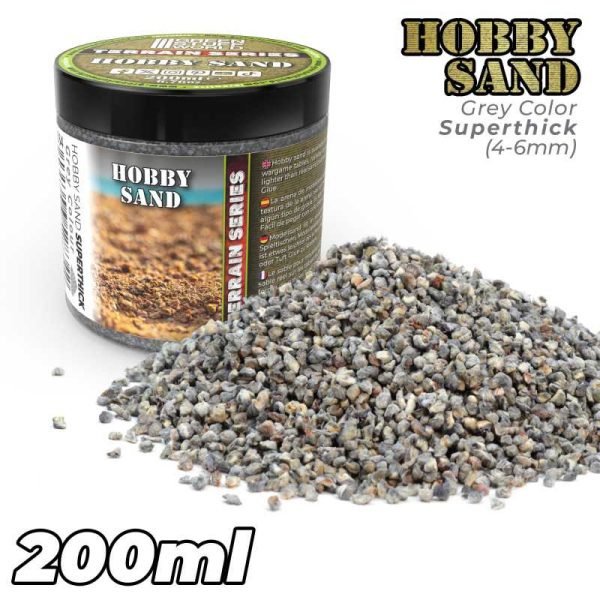 Sabbia extra grossa modellismo 200ml - Grigio Scuro