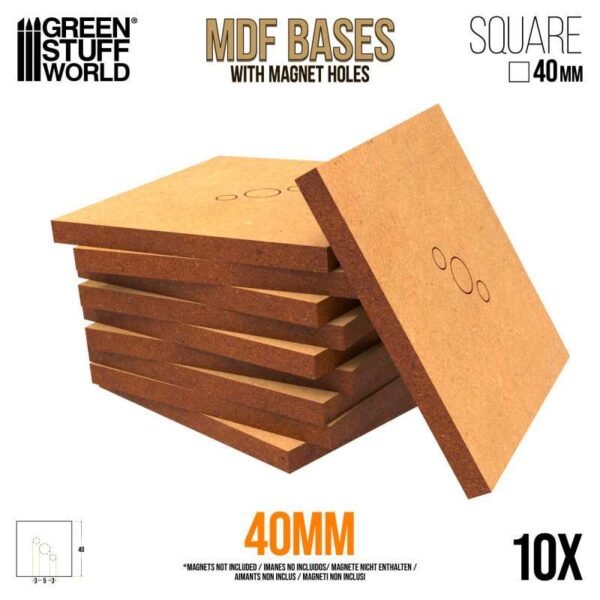 Basi MDF - Quadrate 40mm
