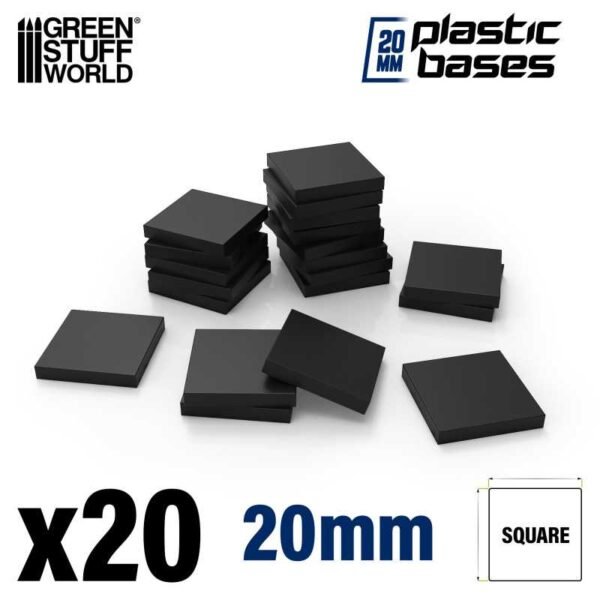 Basi in Plastica - Quadrate 20mm