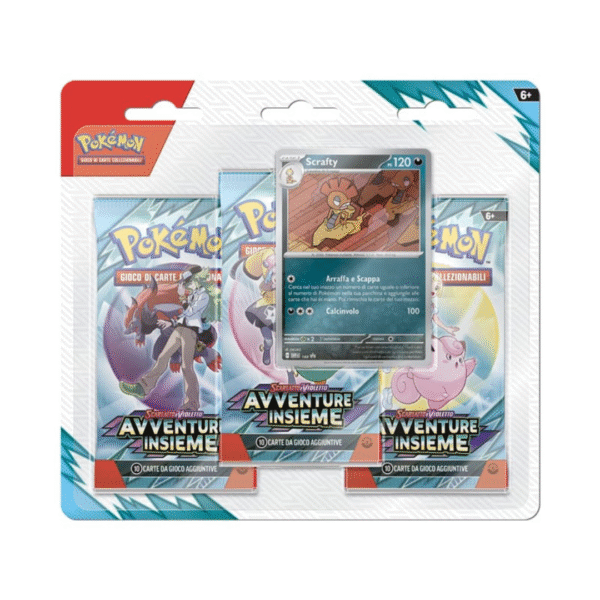 Pokémon - Scarlatto & Violetto: Avventure Insieme - Pack Blister - Scrafty (Italiano)