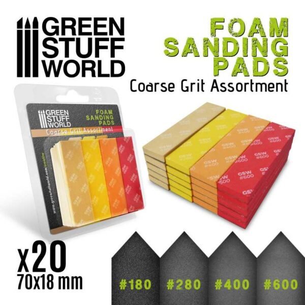SPUGNA ABRASIVA EVA - Assortimento grana grossa x20