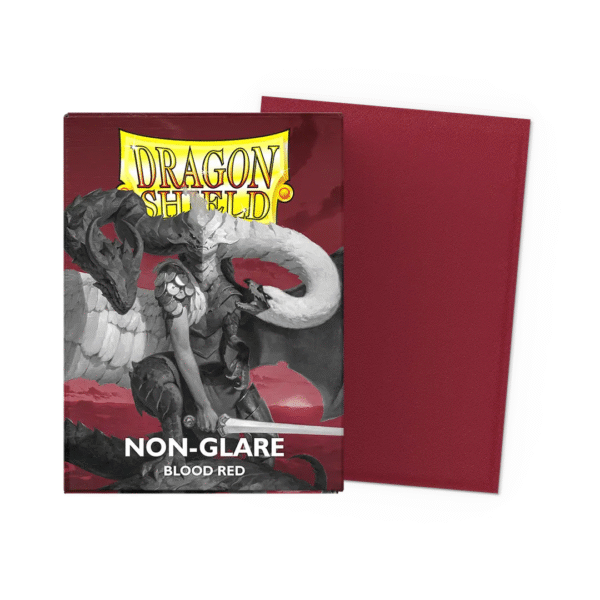 Blood Red - Non-Glare - Matte Sleeves - Standard Size