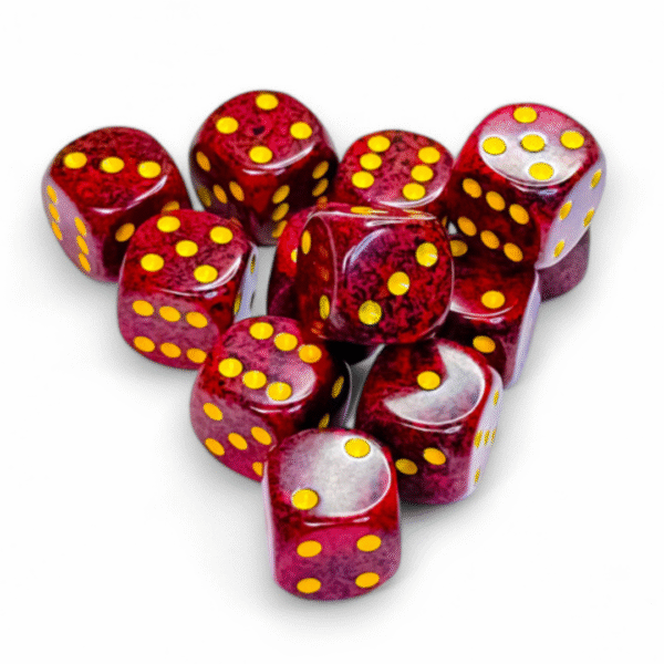 Set 12 Dadi D6 (16mm) Speckled Mercury