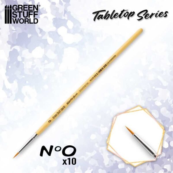 TABLETOP SERIES Set Pennelli Sintetici 0 (Set da 10)