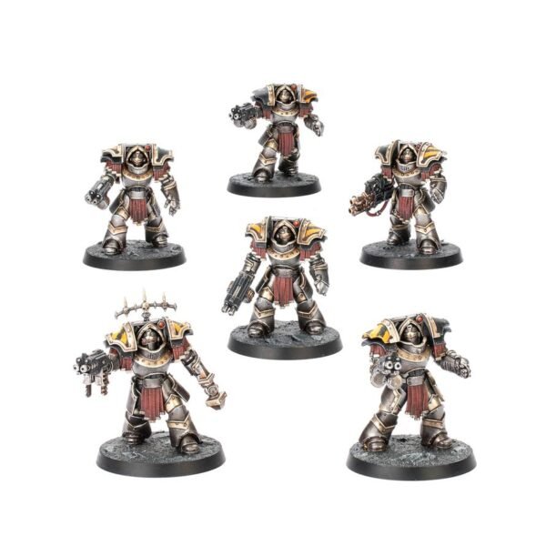 Cataphractii Terminators con Combi-bolters e Power Fists