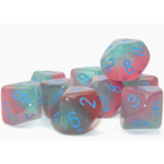 Chessex - Gemini Gel Green-Pink/Blue Luminary - Set da 10 D10