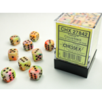 Chessex - Set 36 Dadi D6 (12mm) - Festive Circus/Black